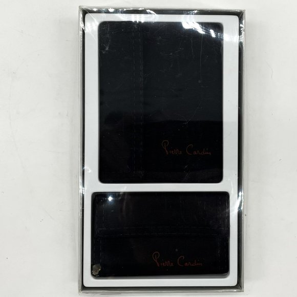 Pierre Cardin Hook & Loop Black Nylon‎ Wallet and Key Holder Gift Set Box-NWOT - Picture 4 of 4